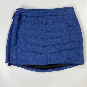 Skhoop Down Puffer Blue Mini Skirt Size XS
